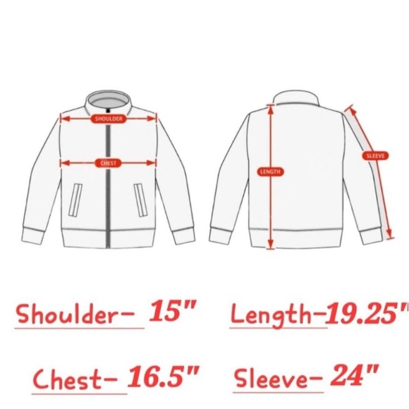 MAJE MOTORCYCLE JACKET NWT RED LEATHER Size-36 - Picture 11 of 11